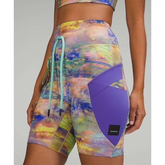 Lululemon Cargo Super-High-Rise Hiking Short 8" Altered Nature Multi Size 2 NWT - Picture 3 of 12